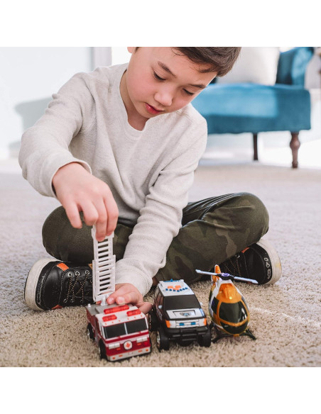 Paquete de 3 Vehículos de Rescate Sunny Days - Luces y Sonidos