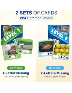 Juego de Ortografía BenBen con 224 Tarjetas Didácticas 2