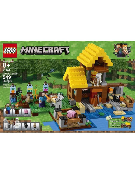 LEGO Minecraft La Cabaña de la Granja 21144 - 549 Piezas LEGO Minecraft La Cabaña de la Granja 21144 - 549 Piezas