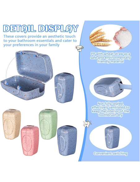 200 Cubiertas de Cepillo de Dientes Portátiles Willinglong - 4 Colores