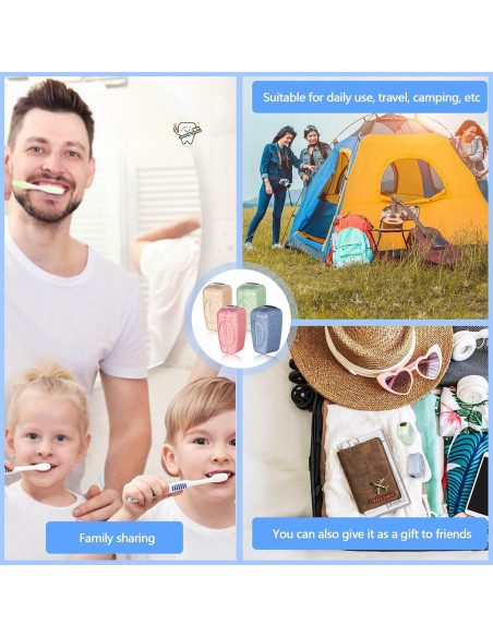 200 Cubiertas de Cepillo de Dientes Portátiles Willinglong - 4 Colores