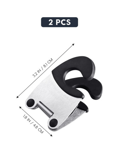 Soporte de Cuchara Antiescaldante DOITOOL 2 Piezas Acero Inoxidable