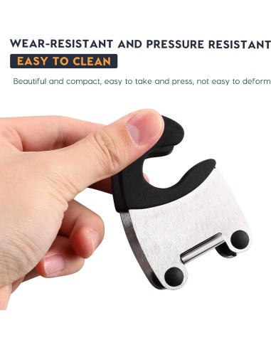 Soporte de Cuchara Antiescaldante DOITOOL 2 Piezas Acero Inoxidable