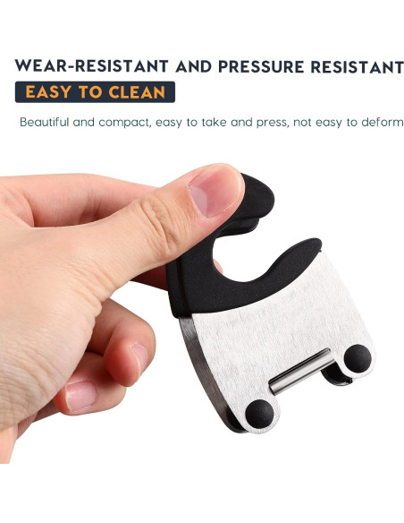 Soporte de Cuchara Antiescaldante DOITOOL 2 Piezas Acero Inoxidable