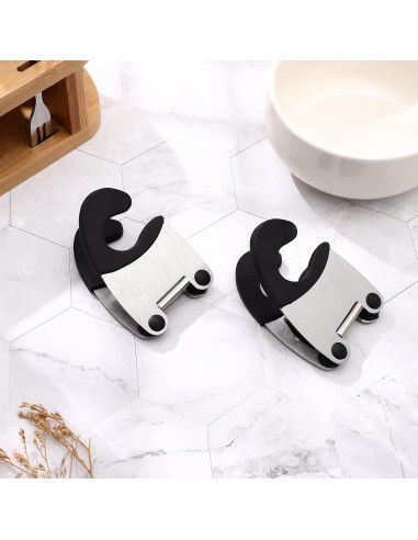 Soporte de Cuchara Antiescaldante DOITOOL 2 Piezas Acero Inoxidable