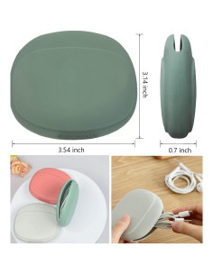 Organizador de Auriculares de Silicona CIXVOEMK - 3 Colores 2
