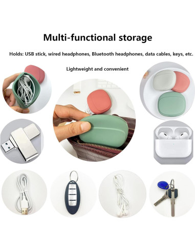 Organizador de Auriculares de Silicona CIXVOEMK - 3 Colores
