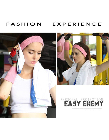 10 Pares de Muñequera Deportiva Payanwin - Absorbentes de Sudor