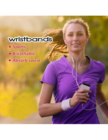 10 Pares de Muñequera Deportiva Payanwin - Absorbentes de Sudor