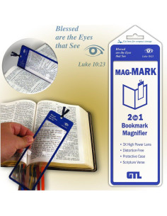 Marcador de Página Lupa G.T. Luscombe 3X con Estuche 2