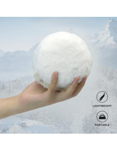 Orejeras de Invierno para Mujeres Plegables Blancas Esponjosas 2