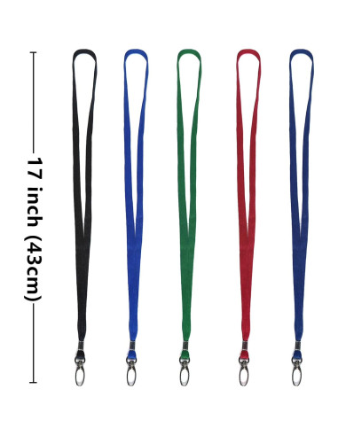 Cintas de Cuello Azul Beebel 100 Unidades Clip Giratorio