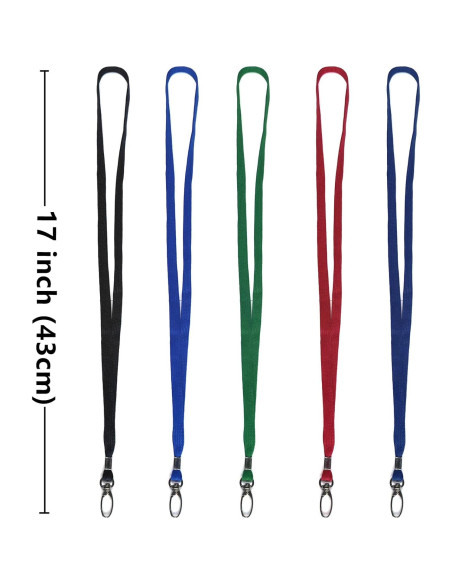 Cintas de Cuello Azul Beebel 100 Unidades Clip Giratorio