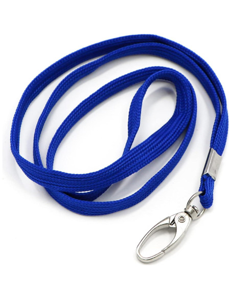 Cintas de Cuello Azul Beebel 100 Unidades Clip Giratorio