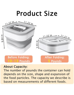 Contenedor de Almacenamiento de Comida para Mascotas BNOSDM 25L 2