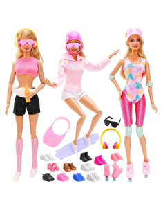 Conjunto de Ropa y Accesorios para Muñecas 26 Piezas HONLAELLA
