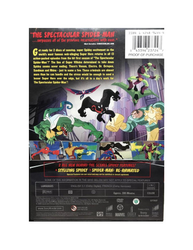 El Espectacular Spider-Man: Temporada 1 - DVD Doblado Francés