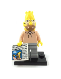 Minifigura LEGO Abuelo Simpson Serie 1 71005 10g