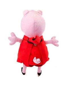 Mochila de Peluche Peppa Pig Rosa 35.6 cm con Cremallera 2