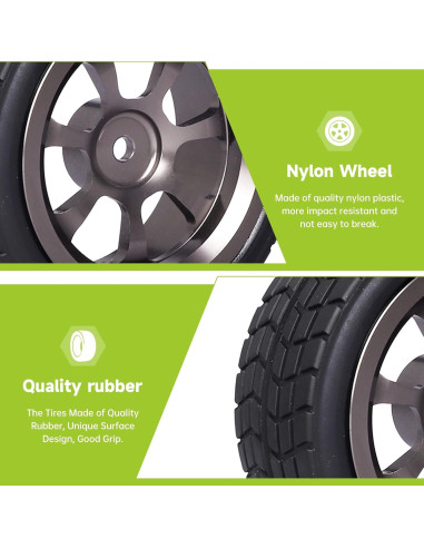 Llantas de Coche de Carreras 1/10 Hobbyfire Aluminio 67mm