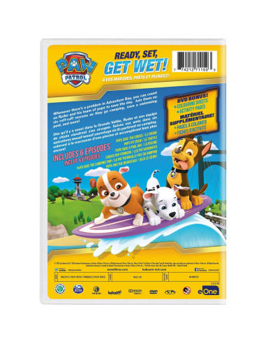 Película DVD PAW Patrol: Listo, Listo, Mojado - 66 min