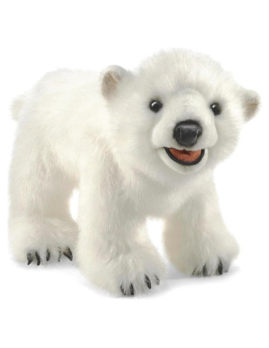 Títere de Mano Cachorro Oso Polar Folkmanis 35.6cm