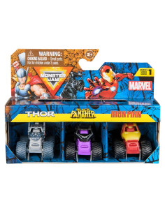 Paquete 3 Mini Camiones Monstruo Marvel Spin Master 1:87