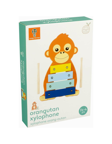 Xilófono de Madera Orangután Orange Tree - Juguete Musical 3+