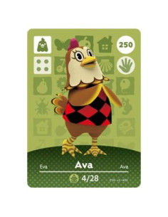 Tarjeta Amiibo Nintendo Animal Crossing Ava Serie 3