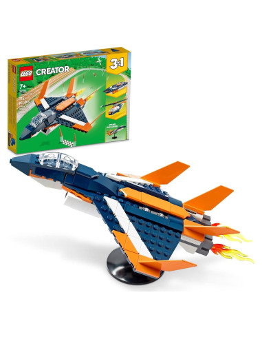LEGO Creator 3 en 1 Avión a Chorro Supersónico 31126