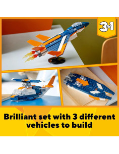 LEGO Creator 3 en 1 Avión a Chorro Supersónico 31126 2