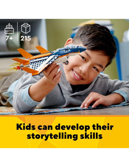 LEGO Creator 3 en 1 Avión a Chorro Supersónico 31126