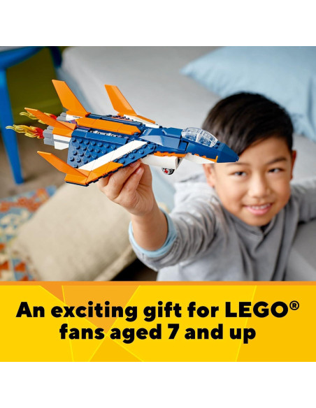 LEGO Creator 3 en 1 Avión a Chorro Supersónico 31126