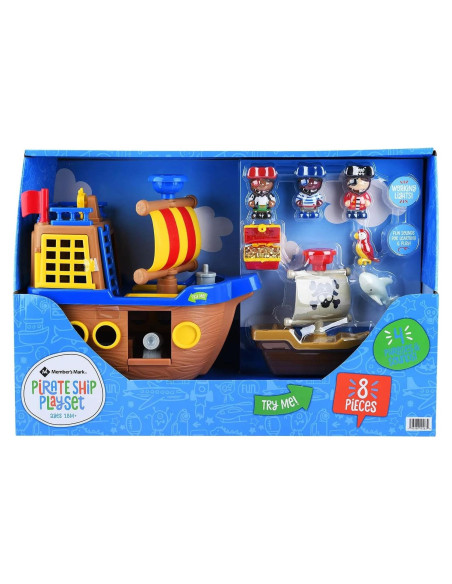 Juego de Preescolar Barco Pirata Member's Mark con Accesorios