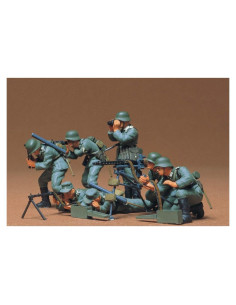 Kit de Modelo Tamiya 1/35 Tropas Alemanas Ametralladora