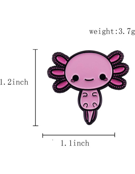 Pin de Esmalte Axolote Unisex 3x2.8cm - Regalo Original Pin de Esmalte Axolote Unisex 3x2.8cm - Regalo Original