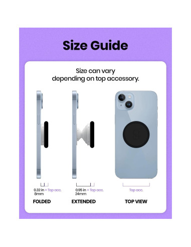Soporte para teléfono móvil colapsable OnTheGrip Gloriosum