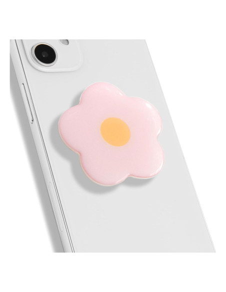 Soporte de agarre colapsable OnTheGrip Rosa - Diseño flor Soporte de agarre colapsable OnTheGrip Rosa - Diseño flor