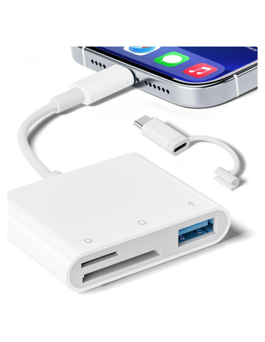 Lector de Tarjetas SD y Micro SD SUNTRSI para iPhone/iPad