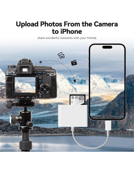 Lector de Tarjetas SD y Micro SD SUNTRSI para iPhone/iPad