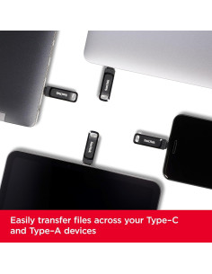 SanDisk 32GB Ultra Dual Drive Go USB Tipo-C y Tipo-A Negro 2