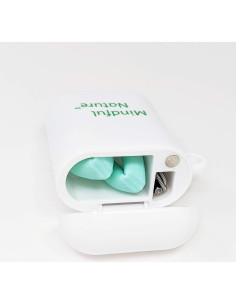 Popote Reutilizable de Silicona Mindful Nature Plegable Aqua 2