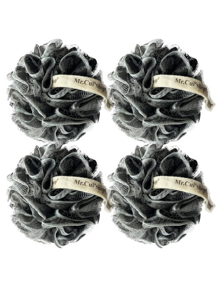 Paquete de 4 Esponjas de Ducha Exfoliantes Mr.Cui'shop 75g