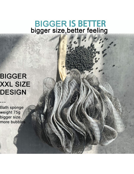 Paquete de 4 Esponjas de Ducha Exfoliantes Mr.Cui'shop 75g