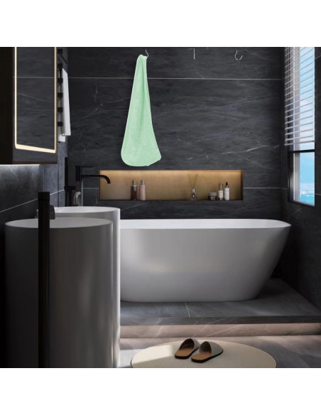 Paquete de 2 Toallas de Microfibra MaopaoBeauty Verde 68x25cm