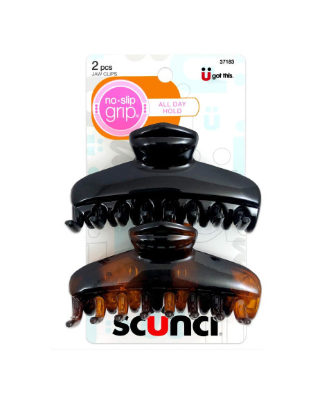 Clip de mandíbula sin deslizamiento Scunci - 2 piezas