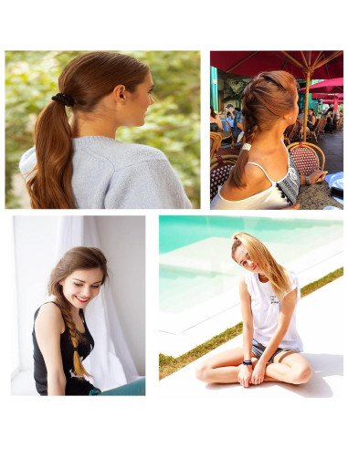 Banda Elástica para Cabello AXEN 8 Piezas Algodón Pastel