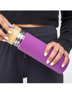 Botella de Infusión de Té Apana 555 ML Vidrio con Funda 2