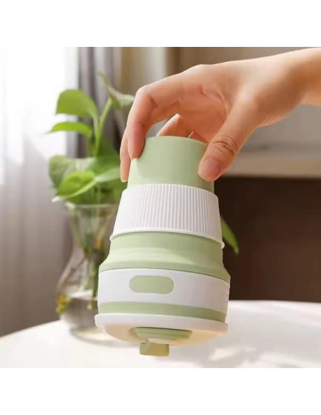 NexUp Goods 2 Tazas de Café Plegables 350ml Silicona Azul Verde