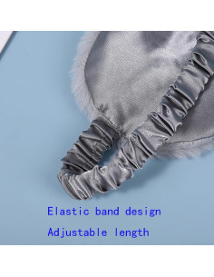 Máscara de Sueño de Felpa N-KONGJIAN 2PCS Ajustable para Ojos 2